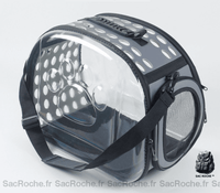 Sac transport transparent chien chat - modèle Gris / L - Sac Roche ™