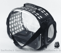 Sac transport transparent chien chat - modèle Noir / L - Sac Roche ™