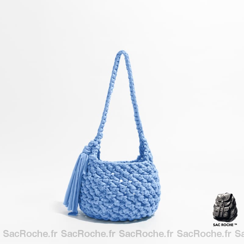 Sac Troué Femme Chics Bleu Ciel À Main