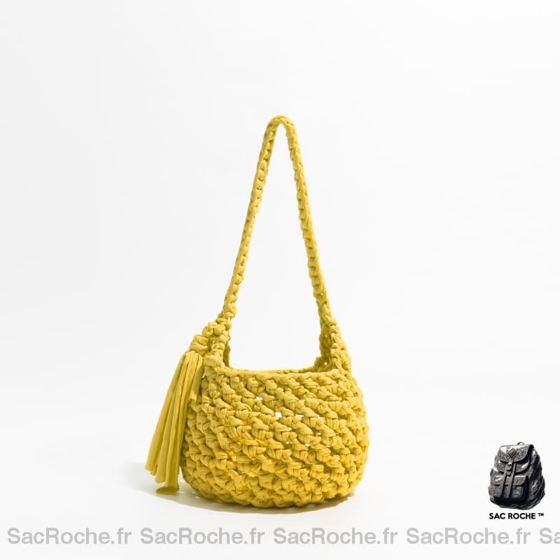 Sac Troué Femme Chics Jaune À Main