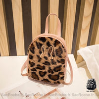 Sac Velours Confortable - modèle Leopard Rose - Sac Roche ™