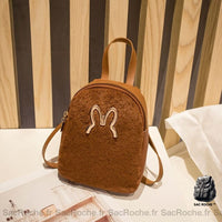 Sac Velours Confortable - modèle Marron - Sac Roche ™