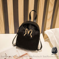 Sac Velours Confortable - modèle Noir - Sac Roche ™