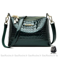 Sac Vernis Bandoulière - modèle Vert - Sac Roche ™