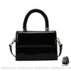 Sac Vernis Femme Noir / 18X13X5Cm À Main