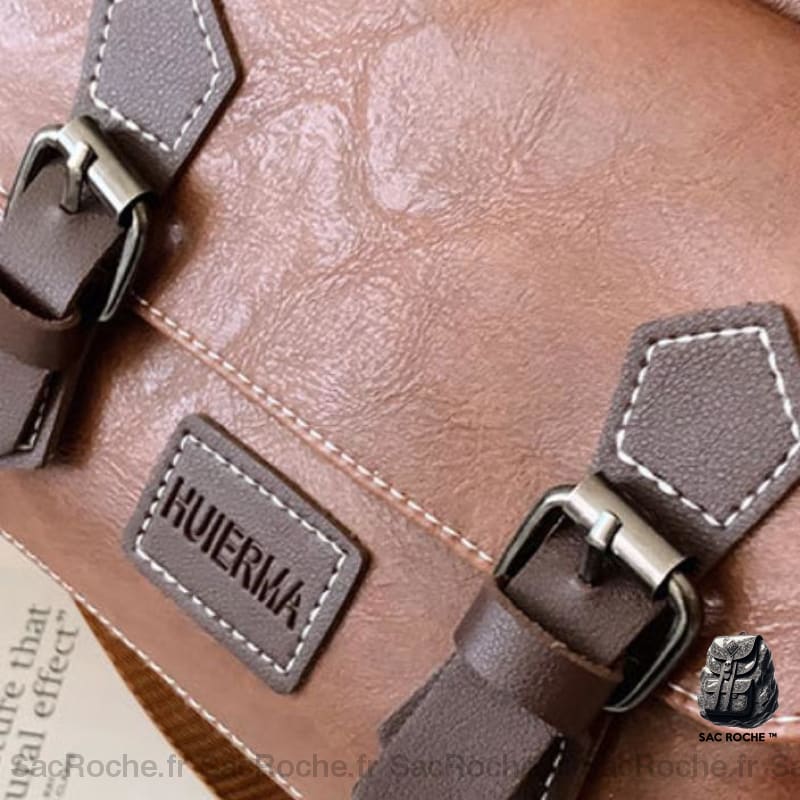 Sac Vintage En Similicuir À Dos Femme