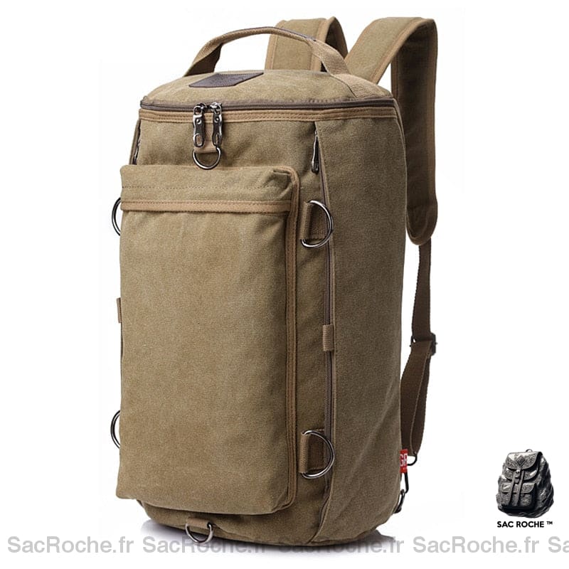 Sac vintage grande capacité - Kaki - Sac à dos Sac à dos scolaire