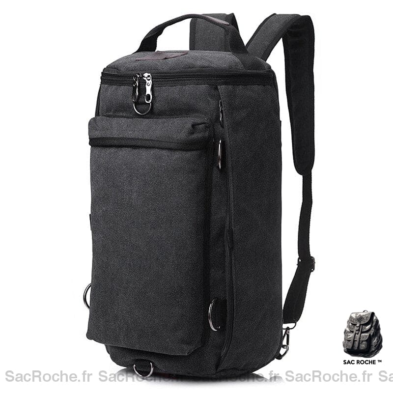 Sac vintage grande capacité - Noir - Sac à dos Sac