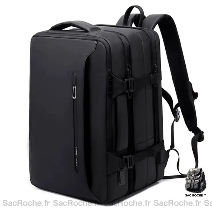 Sac Voyage Avion Compact Noir Sac À Dos Cabine