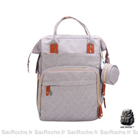 Sac à couches de voyage pour nouveau-né - Gris - Sac à main Sac