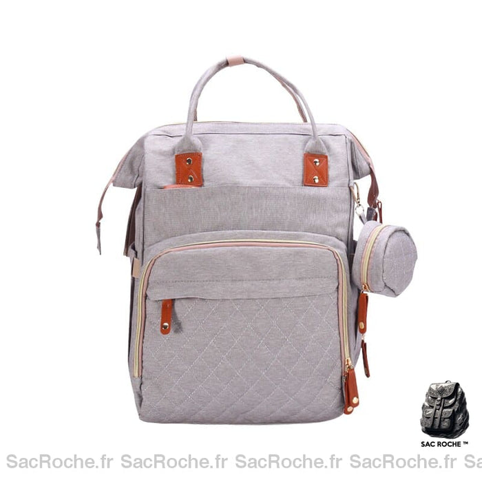 Sac à couches de voyage pour nouveau-né - Gris - Sac à main Sac
