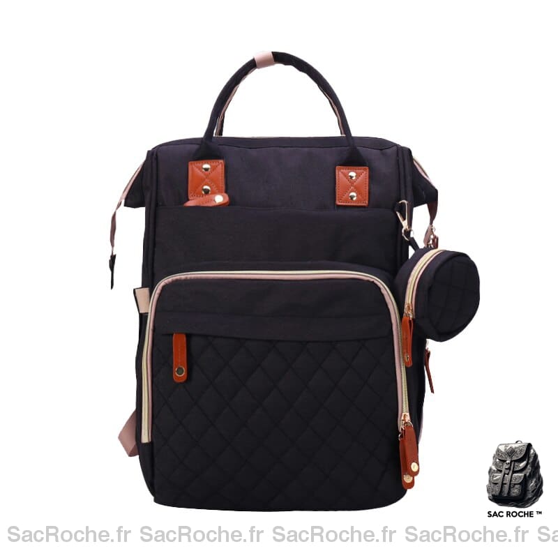 Sac à couches de voyage pour nouveau-né - Noir - Sac à main bagages