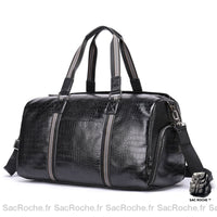 Sac Voyage Cuir Croco Embossé - Sac Roche ™