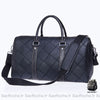 Sac Voyage Cuir Véritable - Luxe Patchwork Noir Sacs De Voyage