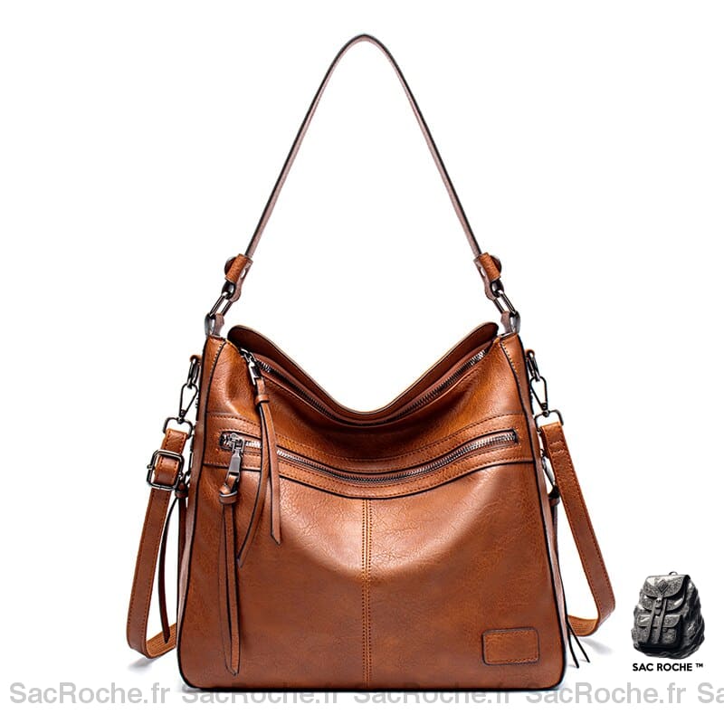 Sac Voyage Femme Besace Marron / 31 X 29 13Cm