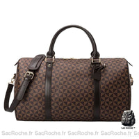 Sac voyage homme étanche moderne cuir - modèle Marron - Sac Roche ™