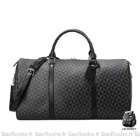 Sac voyage homme étanche moderne cuir - modèle Noir - Sac Roche ™