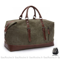 Sac voyage homme toile - modèle Vert - Sac Roche ™