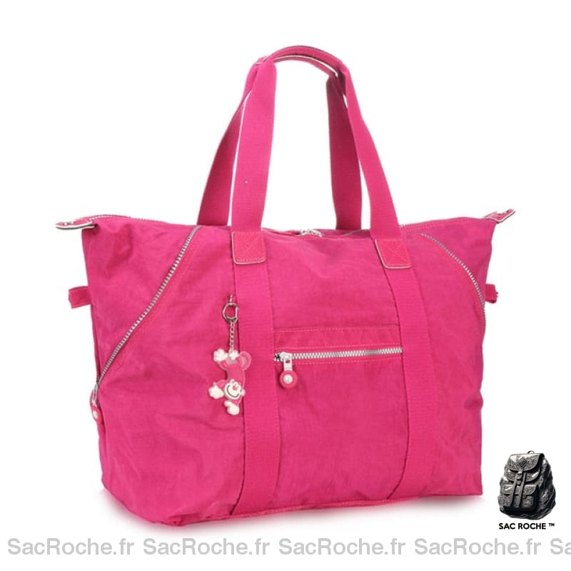 Sac Voyage Main Femme Bordeaux / 60X17X37Cm À