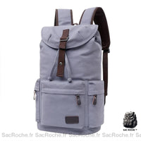Sac voyage toile dos - modèle gris - Sac Roche ™