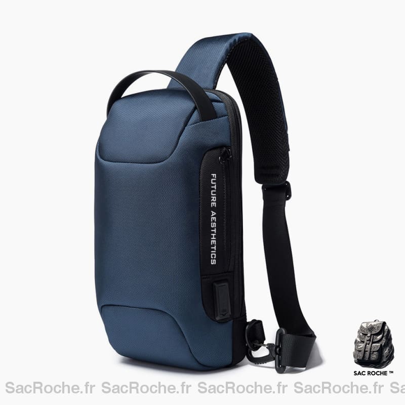 Sacoche Bandoulière Antivol Bange Kanope Bleu Sacoche Homme