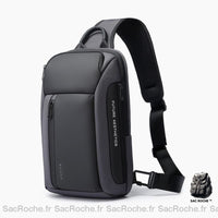Sacoche Bandoulière Bange Compress - modèle Gris - Sac Roche ™