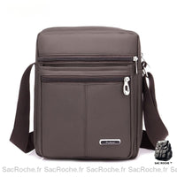 Sacoche Bandoulière Bleu Marine Homme - modèle Marron - Sac Roche ™