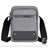 Sacoche Bandoulière Homme Épaule SBS - modèle Gris foncé - Sac Roche ™