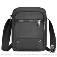 Sacoche Bandoulière Homme Épaule SBS - modèle Noir - Sac Roche ™