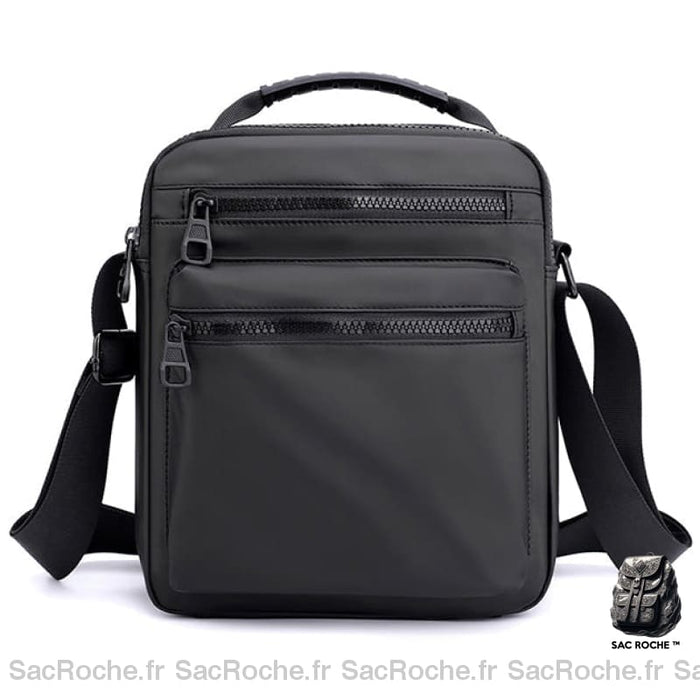 Sacoche Bandoulière Homme Multipoche Noir Sacoches