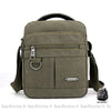 Sacoche Bandoulière Homme Toile Robuste Vert Sacoches