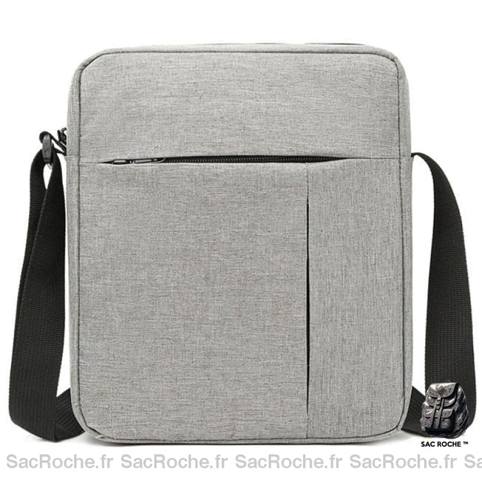 Sacoche Bandoulière Minimaliste Homme Gris Sacoches
