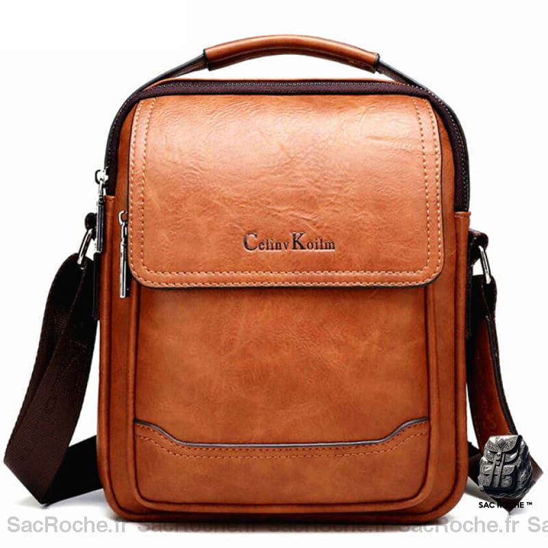 Sacoche Cuir Marron Vintage Homme Clair Sacoches Bandoulière