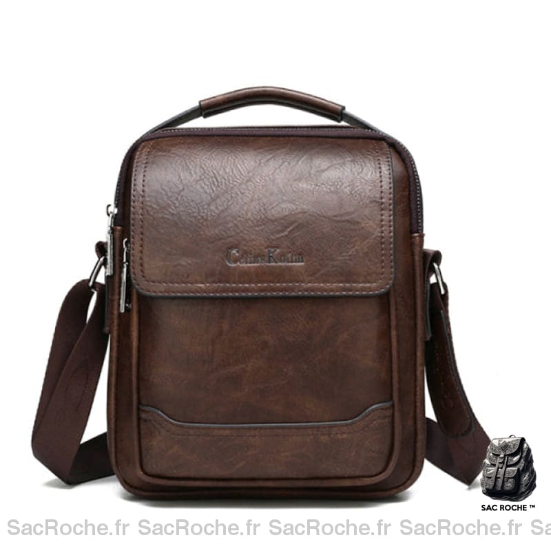 Sacoche Cuir Marron Vintage Homme Foncé Sacoches Bandoulière