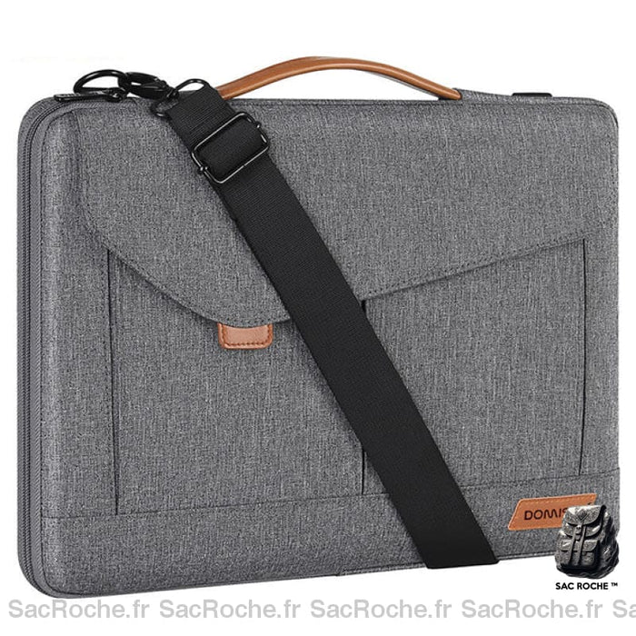 Sacoche Ordinateur 14- 17 Bandoulière Doublure Protectrice Gris / 14 Pouces Sacoches Ordinateur