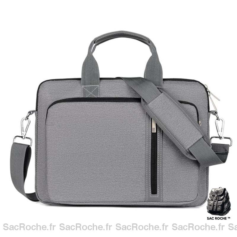 Sacoche Ordinateur 15.6 - Bandoulière Ajustable Gris Foncé / Pouces Sacoches