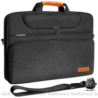 Sacoche Ordinateur Bandoulière Poches Zippées - Sac Roche ™