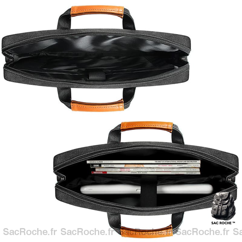 Sacoche Ordinateur Bandoulière Poches Zippées Sacoches Ordinateur