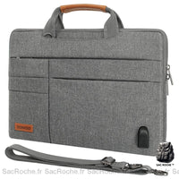 Sacoche Ordinateur Bandoulière USB - Sac Roche ™