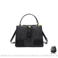 Sacs à main cuir femme originaux - modèle Noir / 26x18x10cm - Sac Roche ™