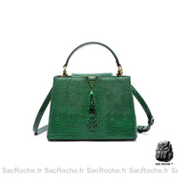 Sacs à main cuir femme originaux - modèle Vert / 26x18x10cm - Sac Roche ™