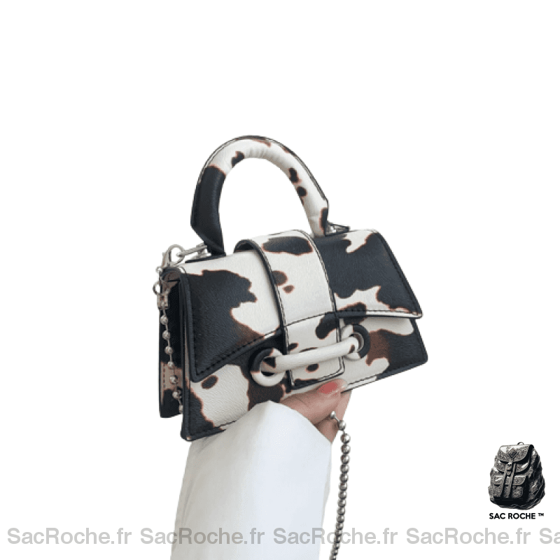 Sacs À Main Femme Abordables Noir Et Blanc / 16X9.5X6Cm Sac