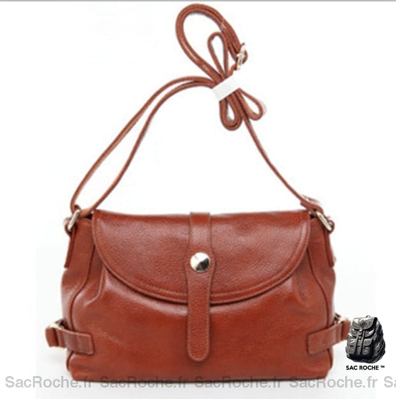 Sacs Besace Cuir Femme Marron Rouge Marron Sac