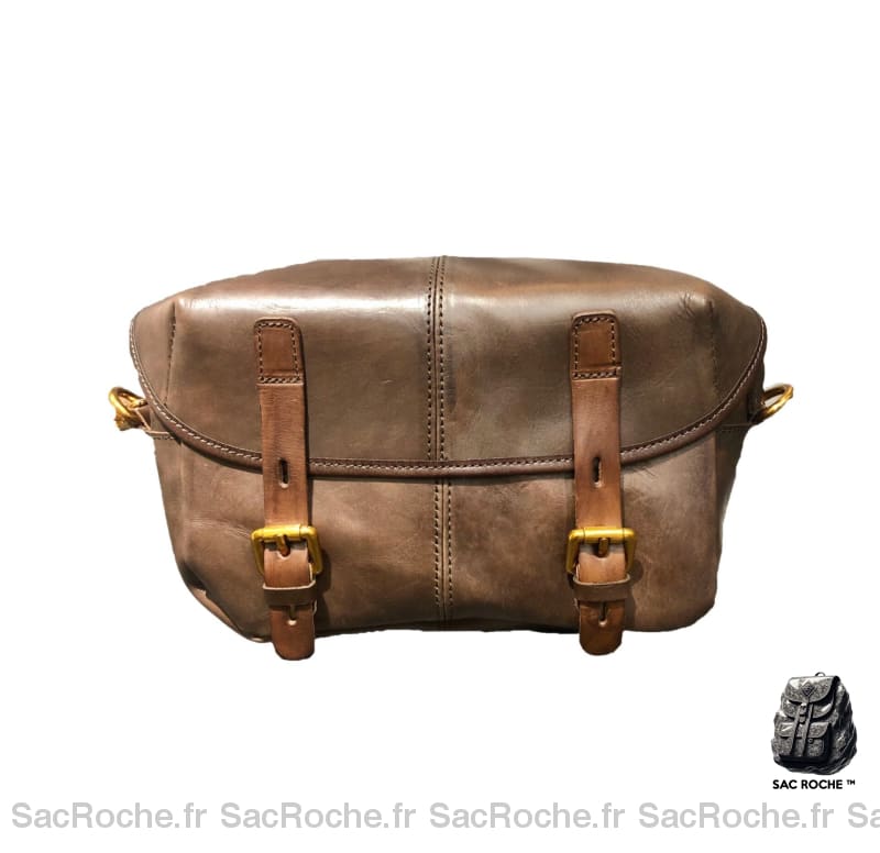 Sacs Besace Cuir Femme - Style Élégant! Café / 24 X 9 17Cm Sac