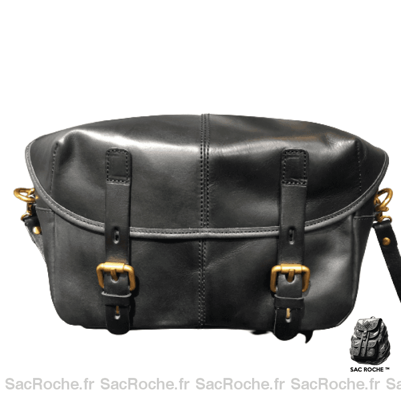 Sacs Besace Cuir Femme - Style Élégant! Noir / 24 X 9 17Cm Sac