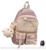Sacs Dos Femmes Prix Mini - modèle Rose / Sans pendentif - Sac Roche ™