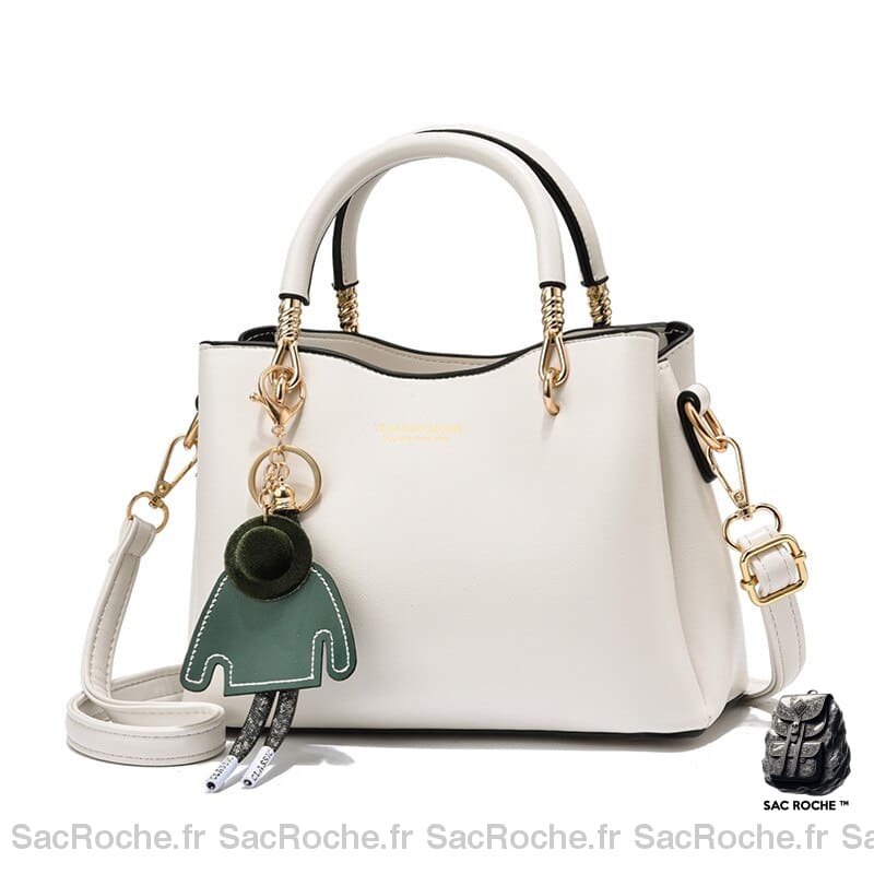 Sacs Femme Main Sur Élégants Blanc / 23X16.5X11Cm Sac À