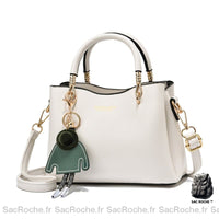 Sacs Femme Main Sur Élégants - modèle Blanc / 23x16.5x11cm - Sac Roche ™