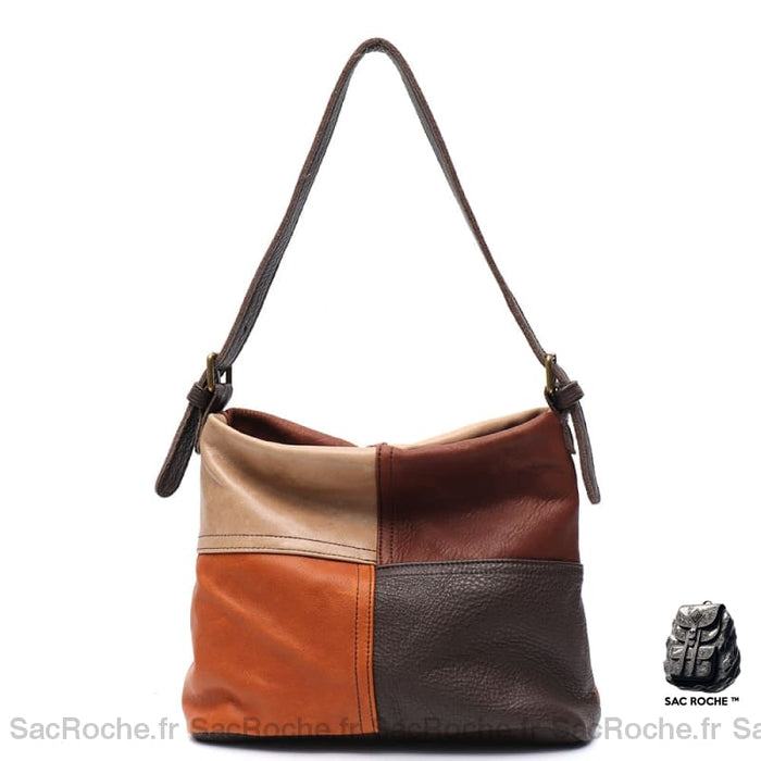 Sacs Main Femme Cuir Colorés Marron / 27X23X14Cm Sac À