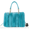 Sacs Main Femme Fausse Fourrure Bleu Turquoise Sac À